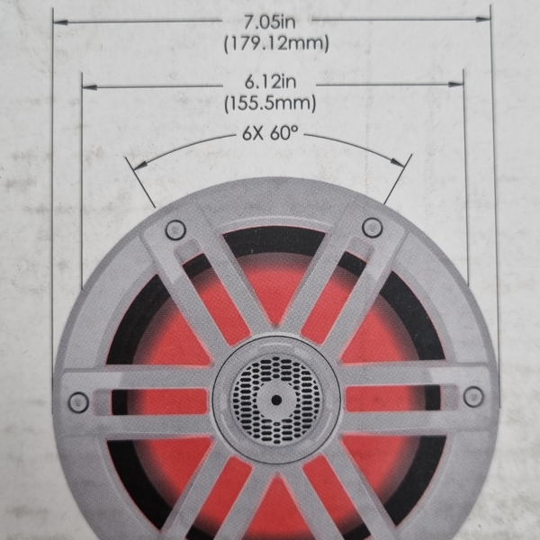 Rockford Fosgate M1-65 16,5cm Decken-Lautsprecher Marine Boxen Boot Bad M165  weiß 300 Watt